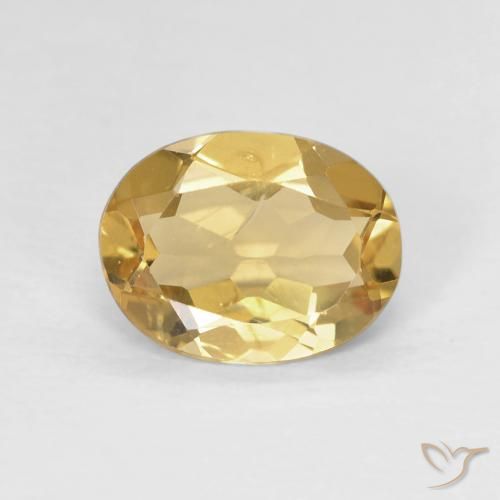 1.46ct Naturel Jaune chaud Béryl, ovale, VVS-VS