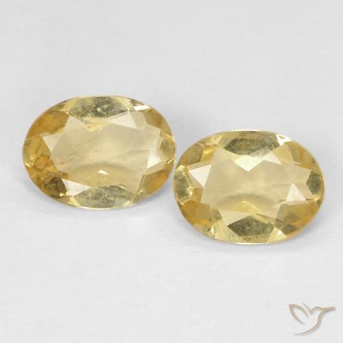 1.74ctw Naturel Jaune moyen Béryl, ovale, VS