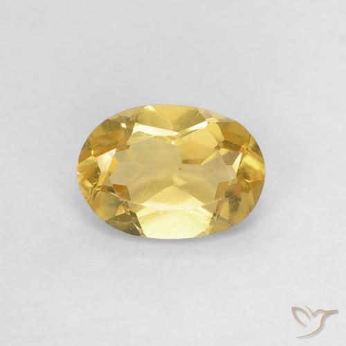 0.70ct Naturel Doré Béryl, ovale, VS