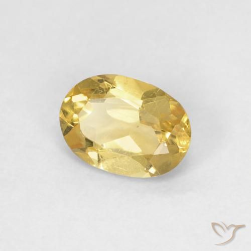 Béryl Doré naturelle ovale, 0.70 ct, VS