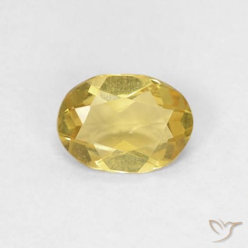 0.63ct Naturel Or moyen Béryl, ovale, VS
