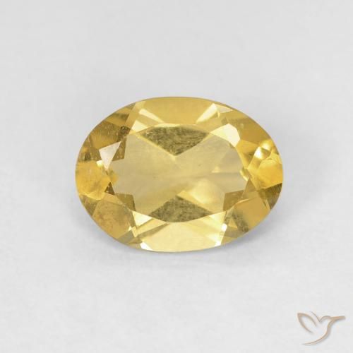1.06ct Naturel Doré Béryl, ovale, VS