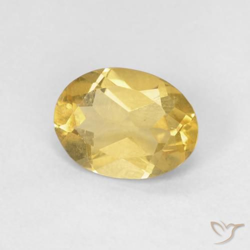 Béryl Doré naturelle ovale, 1.06 ct, VS