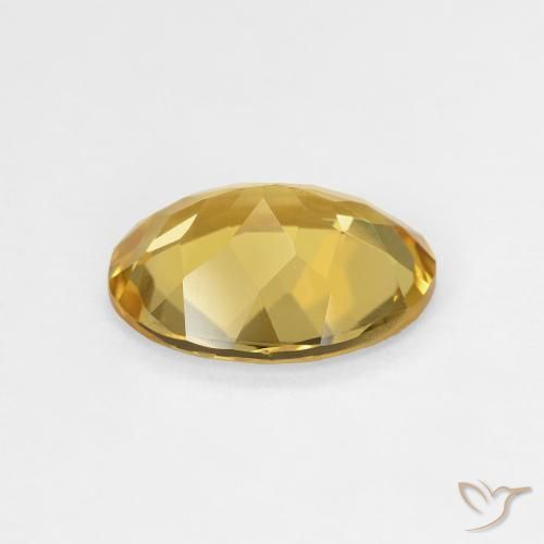 Béryl Jaune marron naturelle ovale, 2.11 ct, VS