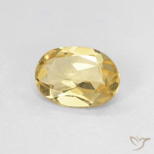 Béryl Doré naturelle ovale, 0.90 ct, VS