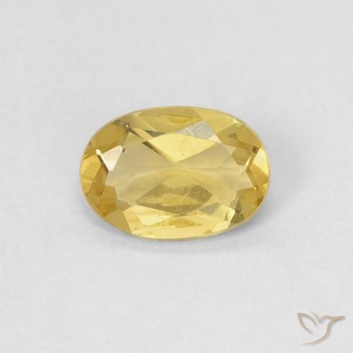 0.78ct Naturel Jaune royal Béryl, ovale, VS