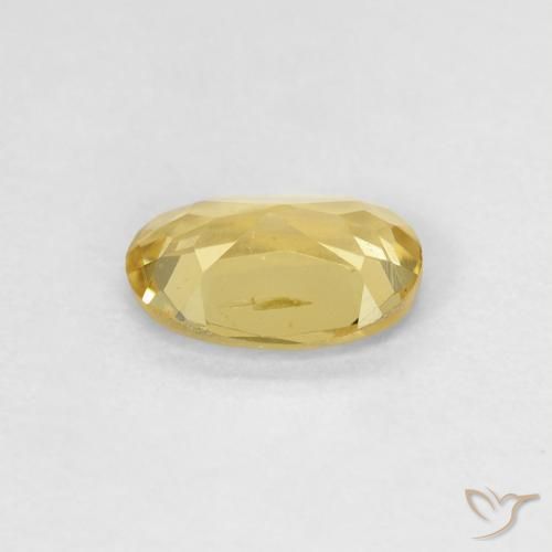 Béryl Jaune royal naturelle ovale, 0.78 ct, VS