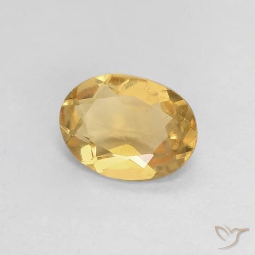 Béryl Doré léger naturelle ovale, 0.96 ct, VS