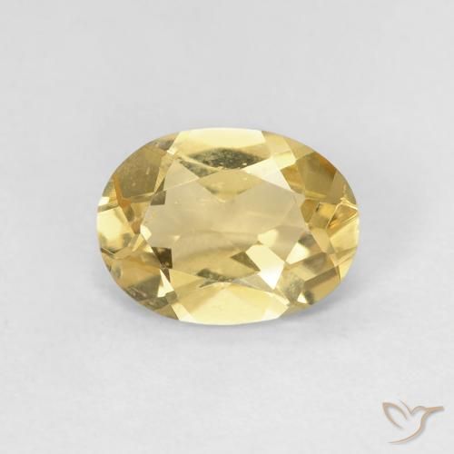 1.03ct Naturel Doré Béryl, ovale, VS