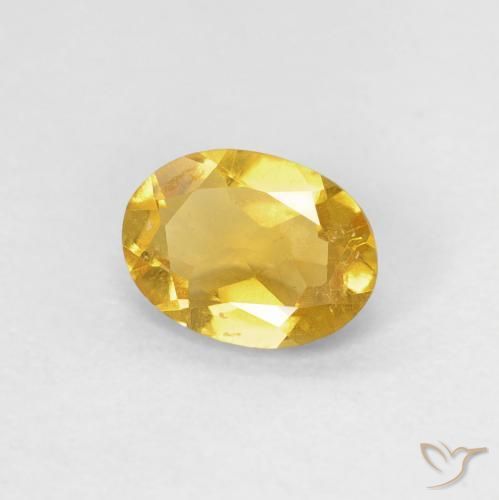 Béryl Doré naturelle ovale, 0.79 ct, VS