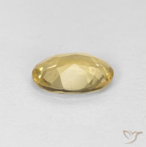 Béryl Jaune Dijon très clair naturelle ovale, 0.97 ct, VVS
