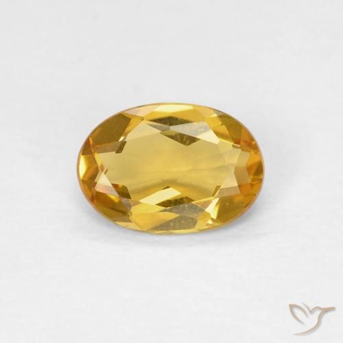 0.62ct Naturel Doré Béryl, ovale, VVS