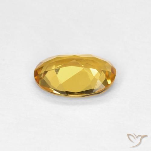 Béryl Doré naturelle ovale, 0.62 ct, VVS