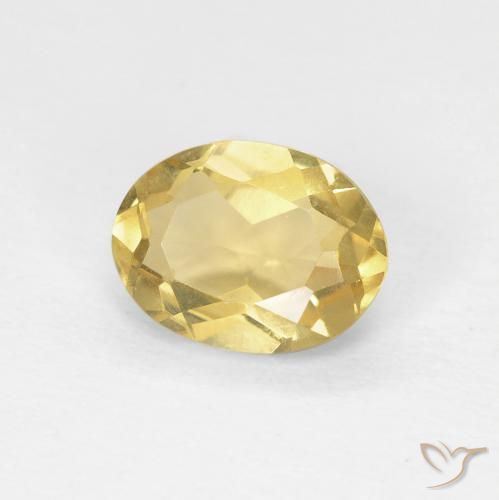Béryl Orange Doré naturelle ovale, 1.20 ct, VVS