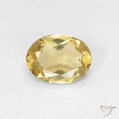 0.98ct Naturel Jaune doré léger Béryl, ovale, VVS