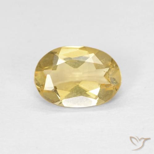 0.99ct Naturel Or Béryl, ovale, VVS