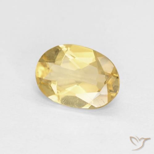 Béryl Or naturelle ovale, 0.99 ct, VVS