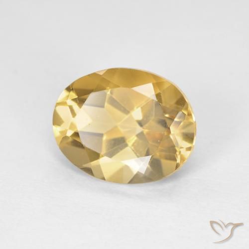 Béryl Or moyen naturelle ovale, 3.14 ct, VVS