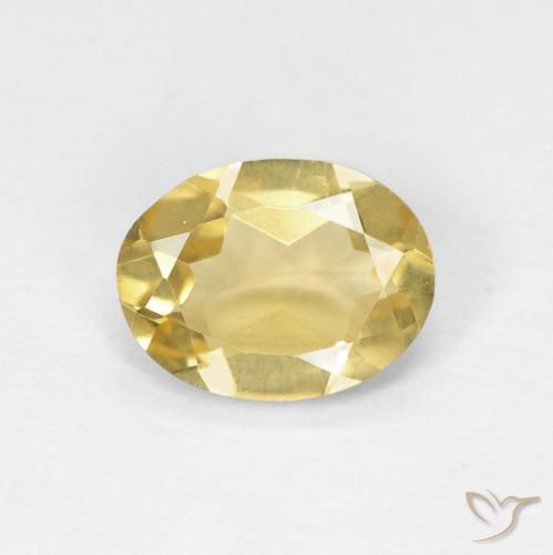 1.11ct Naturel Or moyen Béryl, ovale, VVS