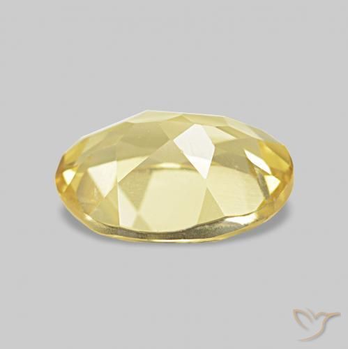 Béryl Jaune clair naturelle ovale, 1.01 ct, VVS