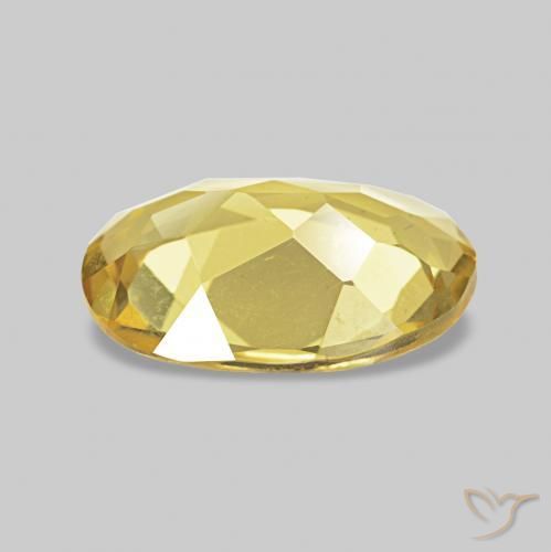 Béryl Doré léger naturelle ovale, 0.84 ct, VVS