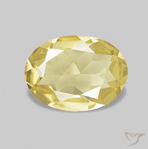 0.84ct Jaune clair Béryl, ovale, VVS