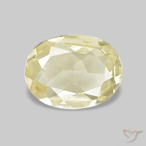 0.49ct Jaune clair Béryl, ovale, VVS