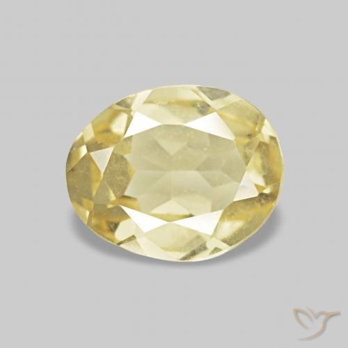 0.56ct Jaune clair Béryl, ovale, VVS