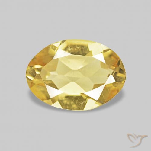 0.56ct Jaune clair Béryl, ovale, VVS