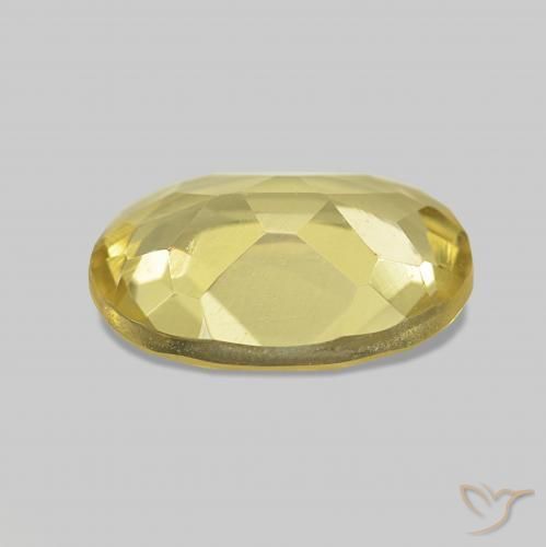 Béryl Doré léger naturelle ovale, 0.99 ct, VVS-VS