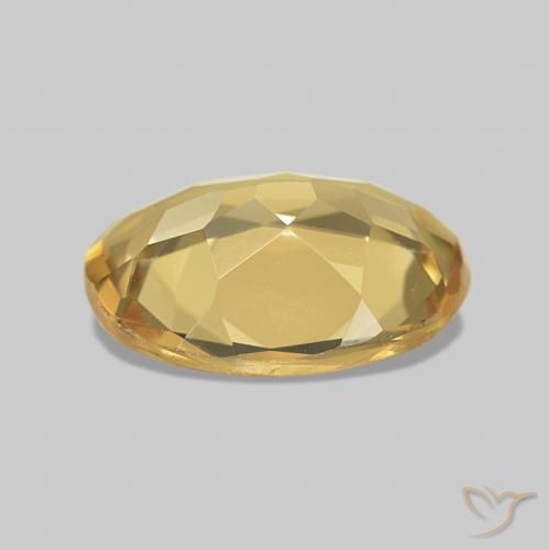 Béryl Doré naturelle ovale, 1.26 ct, VVS-VS