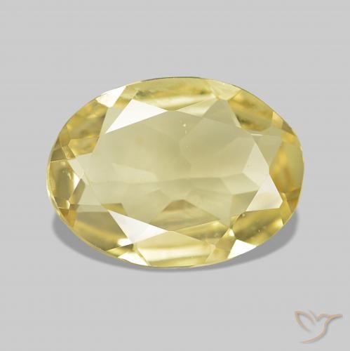 1.31ct Jaune doré léger Béryl, ovale, VVS-VS