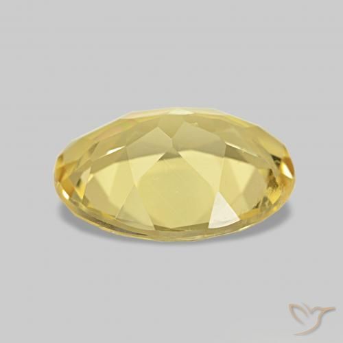 Béryl Jaune doré léger naturelle ovale, 1.44 ct, VS