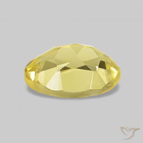 Béryl Jaune clair naturelle ovale, 1.15 ct, VS