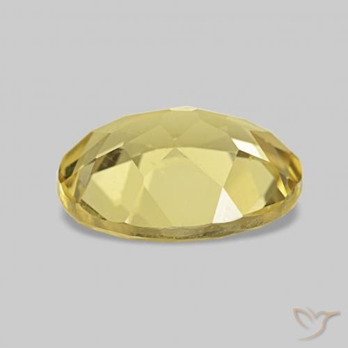Béryl Jaune clair naturelle ovale, 1.49 ct, VS