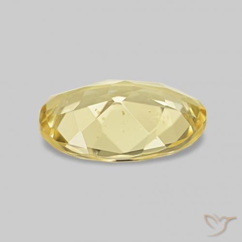 Béryl Jaune clair naturelle ovale, 0.83 ct, VS