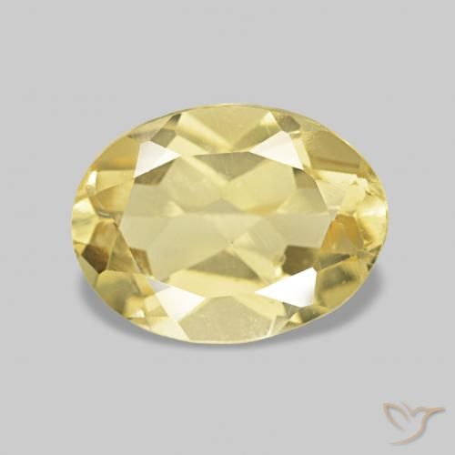 1.14ct Doré léger Béryl, ovale, VS