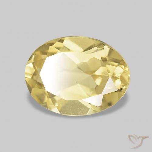 Béryl Doré léger naturelle ovale, 1.14 ct, VS