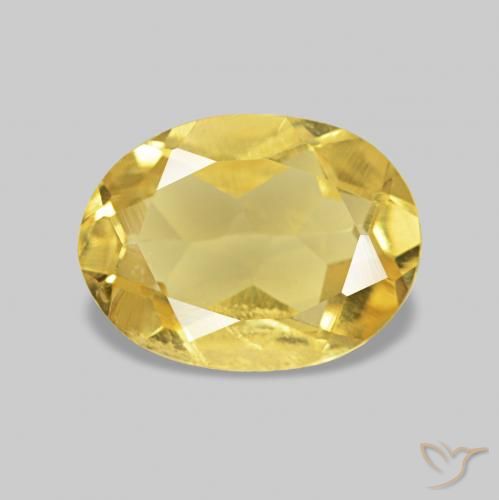 0.89ct Jaune doré léger Béryl, ovale, VS