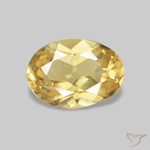 Béryl Doré naturelle ovale, 0.73 ct, VS