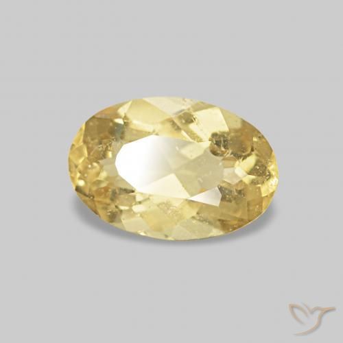 Béryl Doré léger naturelle Coupe ovale, 0.43 ct, VS