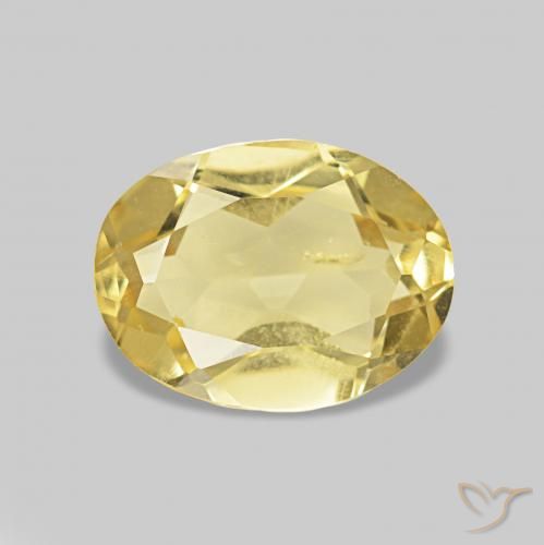 1.18ct Jaune clair Béryl Pierres précieuses, ovale, VS