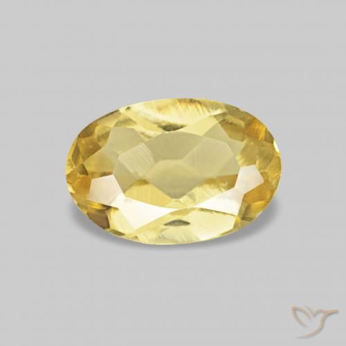 Béryl Doré léger naturelle ovale, 0.44 ct, VS
