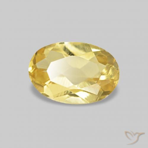 Béryl Doré léger naturelle ovale, 0.44 ct, VS