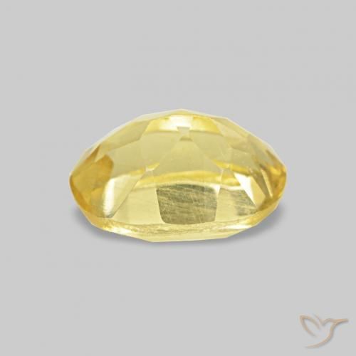 Béryl Jaune clair naturelle ovale, 0.51 ct, VS