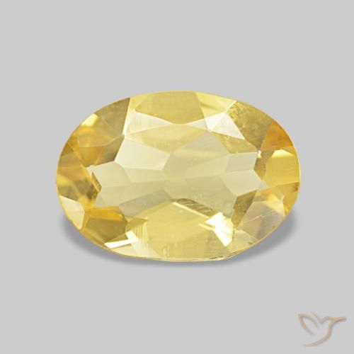 0.85ct Jaune clair Béryl, ovale, VS