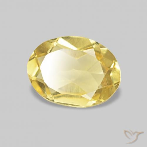 Béryl Doré léger naturelle ovale, 0.65 ct, VS