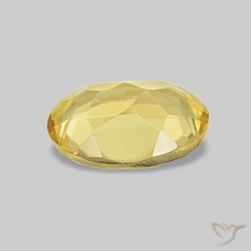 Béryl Doré léger naturelle ovale, 0.65 ct, VS