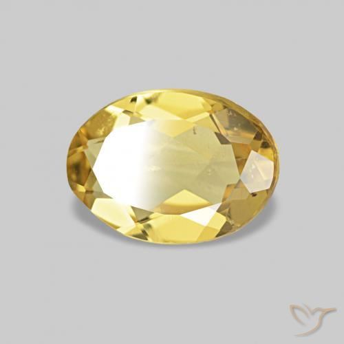 Béryl Doré léger naturelle ovale, 0.61 ct, VS