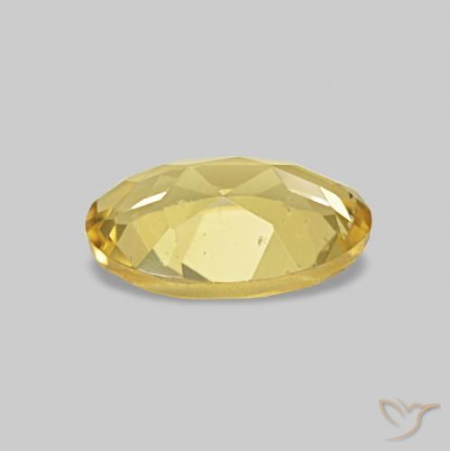 Béryl Doré léger naturelle ovale, 0.61 ct, VS